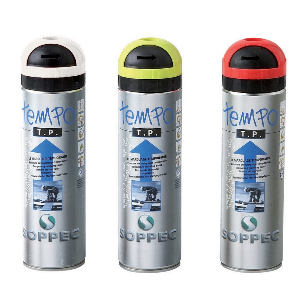 Bombe traceur Fluorescent ephemere a base de craie couleurs au choix - Clubinsport