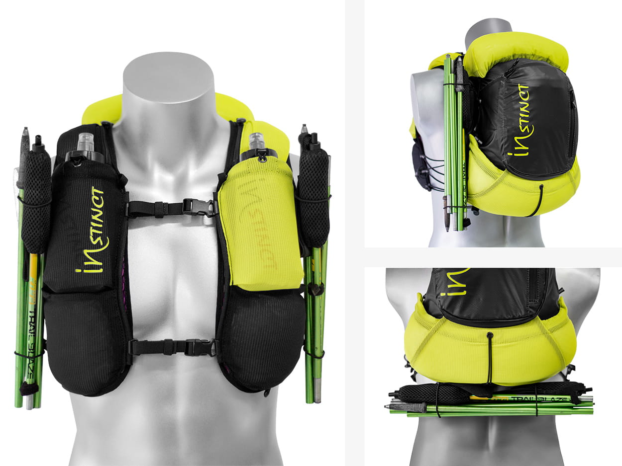 Sac de trail Instinct Eklipse 12l  noir sans flasques - Clubinsport