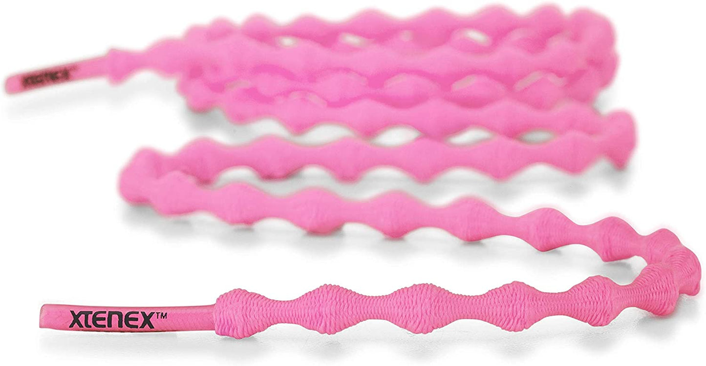 Lacets autobloquants Xtenex XH200 rose fluo - Clubinsport