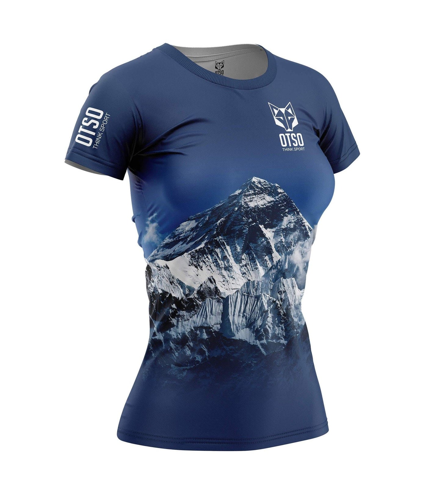 Tee-shirt manches courtes femme Otso Everest bleu - Clubinsport