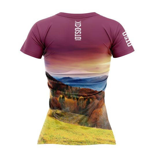 Tee-shirt manches courtes femme Otso Automne bleu