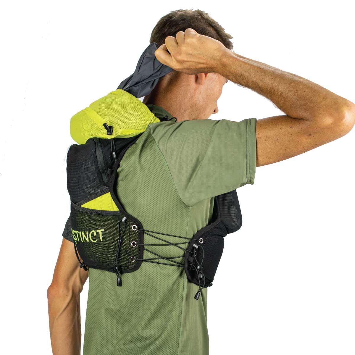 Veste imperméable Homme Instinct  Ultra trail étanche gris - Clubinsport