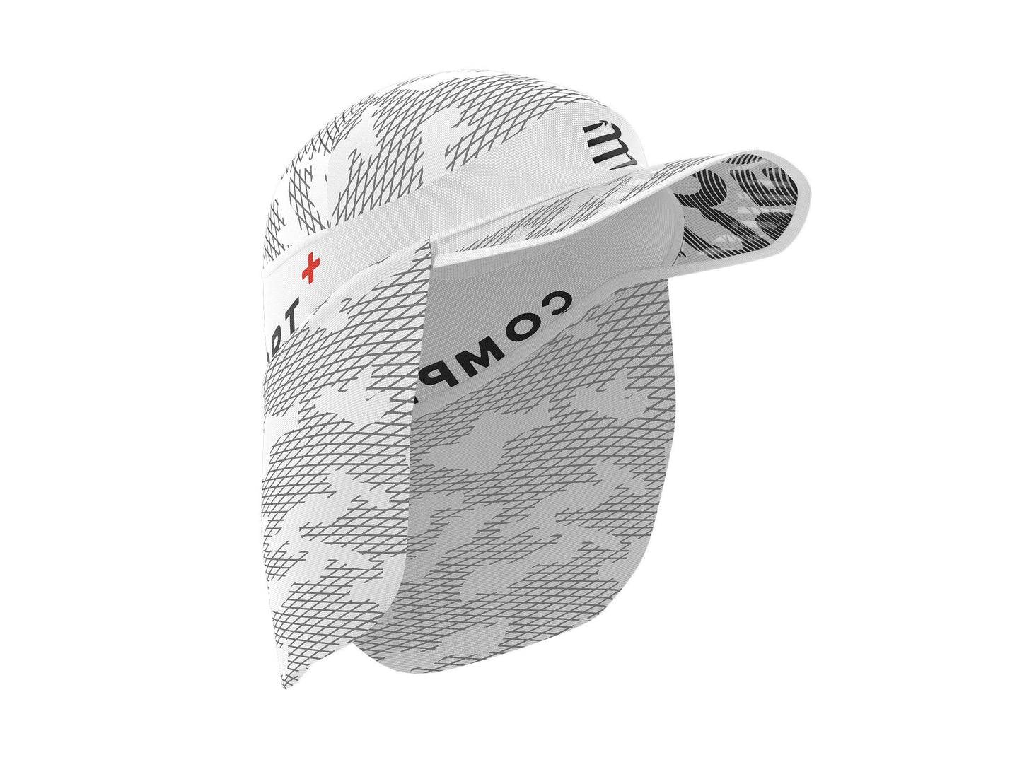 Casquette avec poche à glace et protège-nuque intégrés Compressport Blanc - Clubinsport