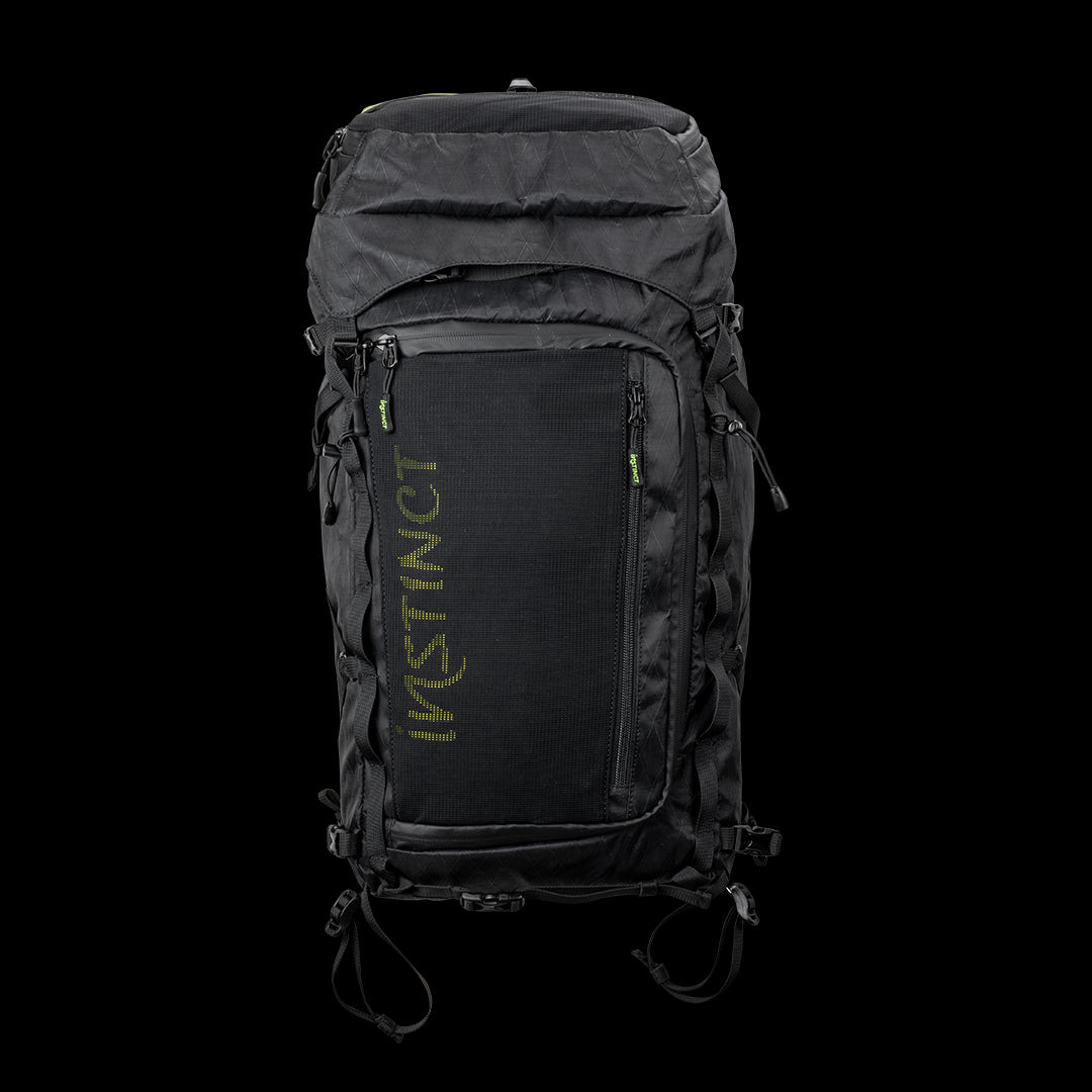 Sac Instinct Alpi 40 L sans flasques noir/jaune - Clubinsport