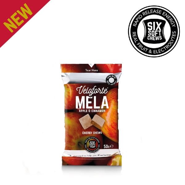Gommes x 6 Veloforte Mela Energy Chews (50g) - Pomme Cannelle - Clubinsport