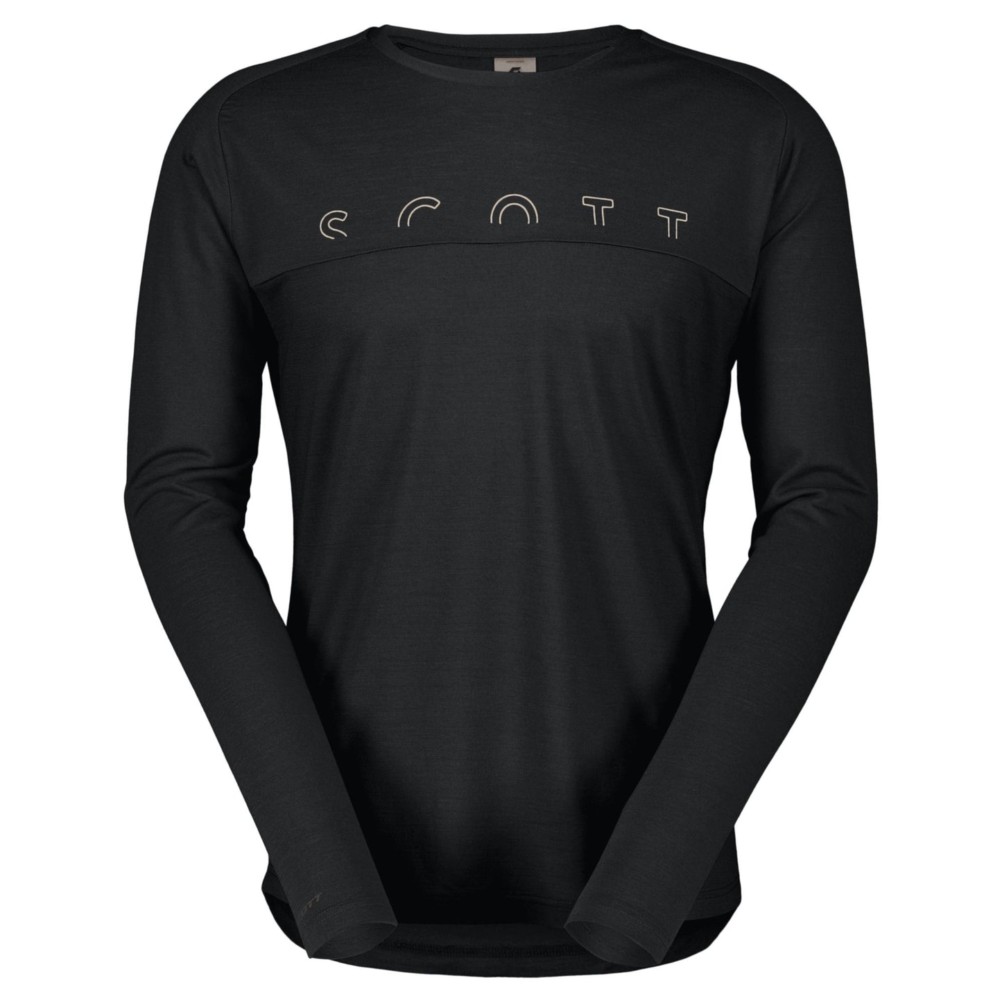 Tee-shirt manches longues Homme Defined Merino noir