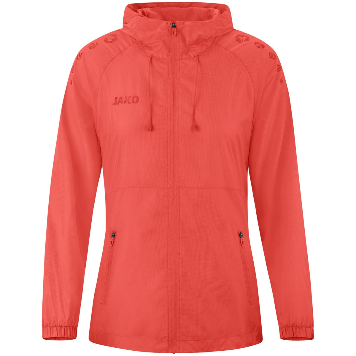 Veste coupe vent Femme JAKO lightweight Flow orange corail