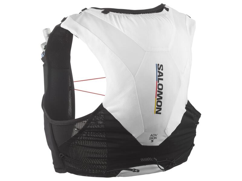 Sac de trail Salomon Adv Skin 5 noir et blanc raceflag 2025