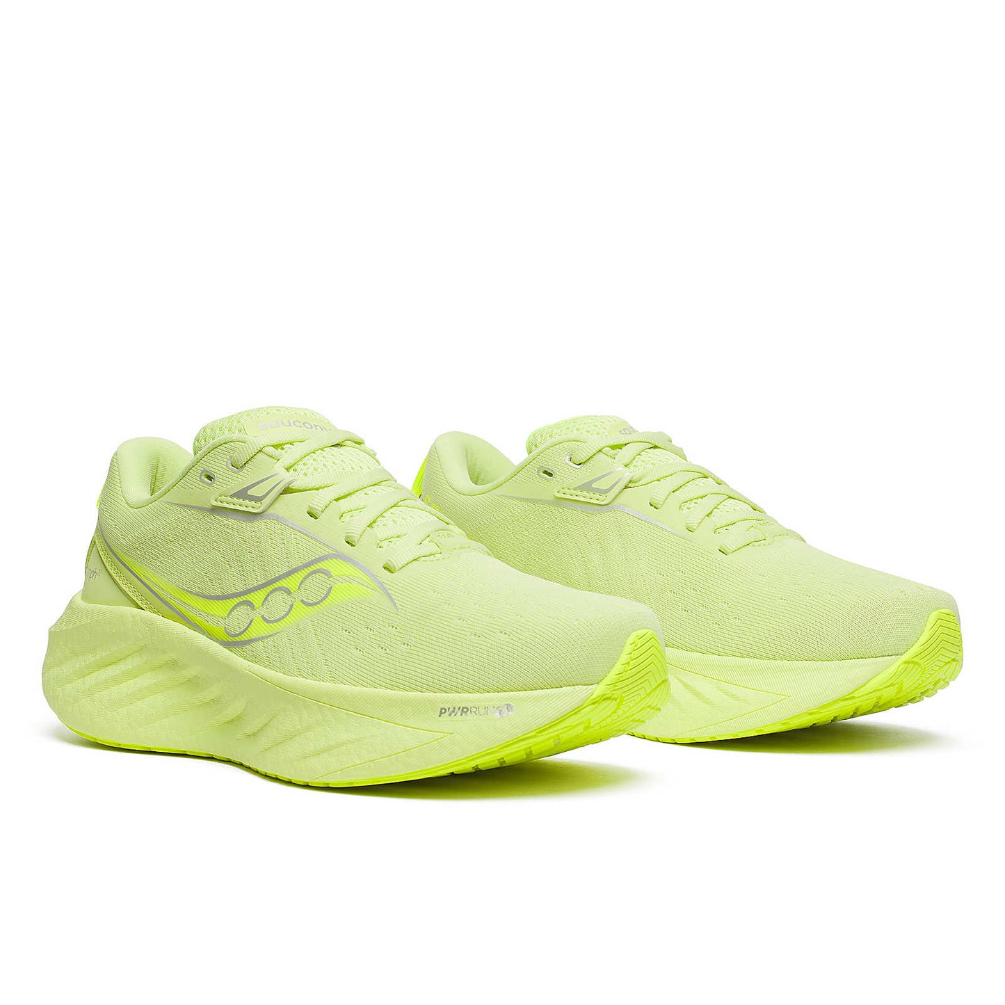 Chaussure de Route Saucony femme Triumph 22 jaune full fluo - Clubinsport