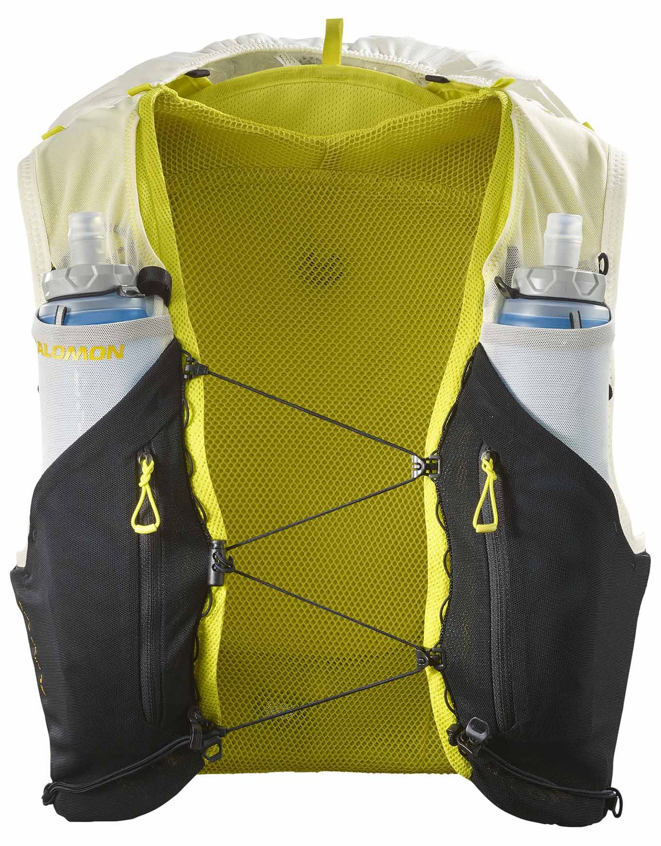 Sac de trail Salomon Adv Skin 12 noir et jaune vanille - Clubinsport