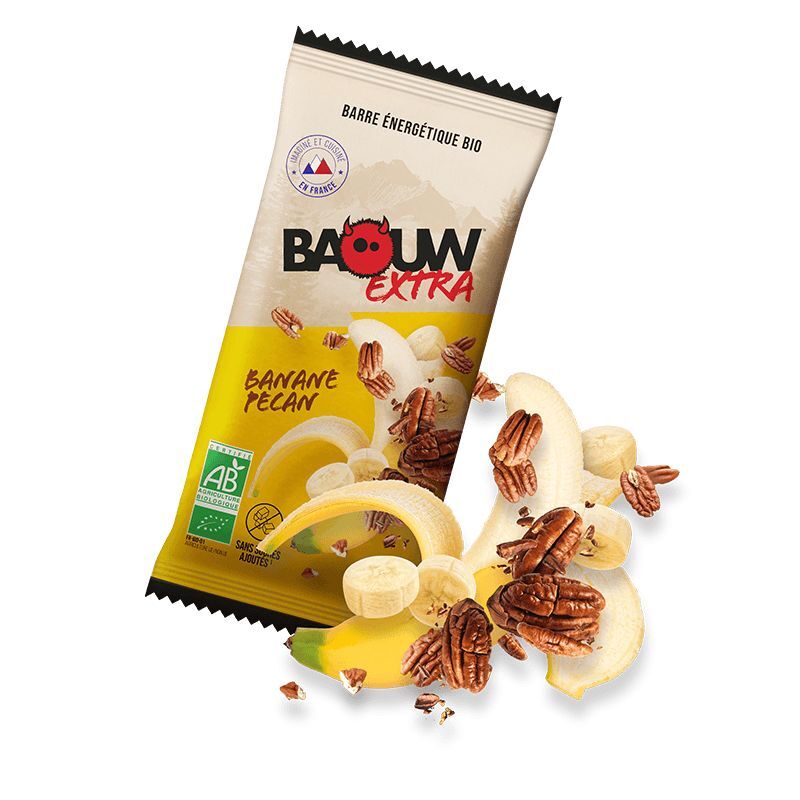 Barre énergétique Baouw Extra Banane pecan - Clubinsport