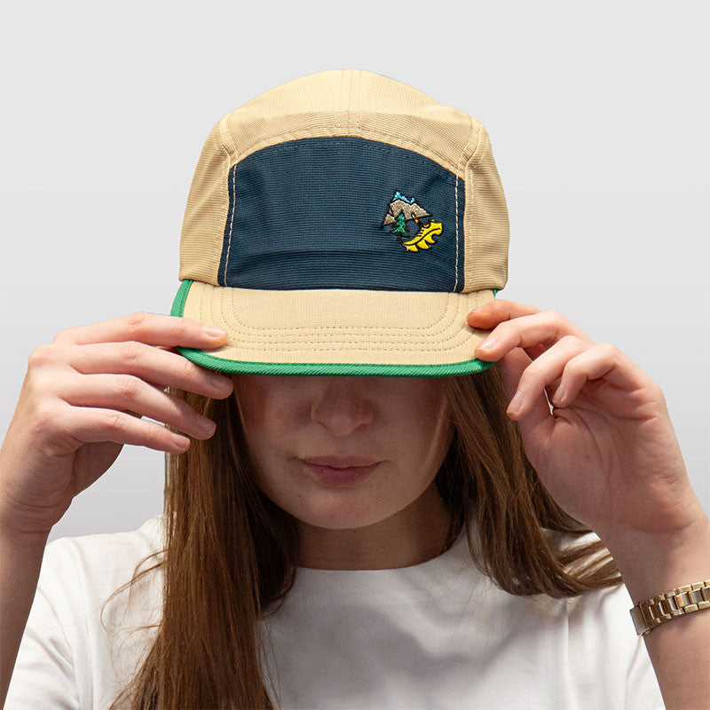 Casquette 5 Panel Des Bosses et des Bulles Blanc