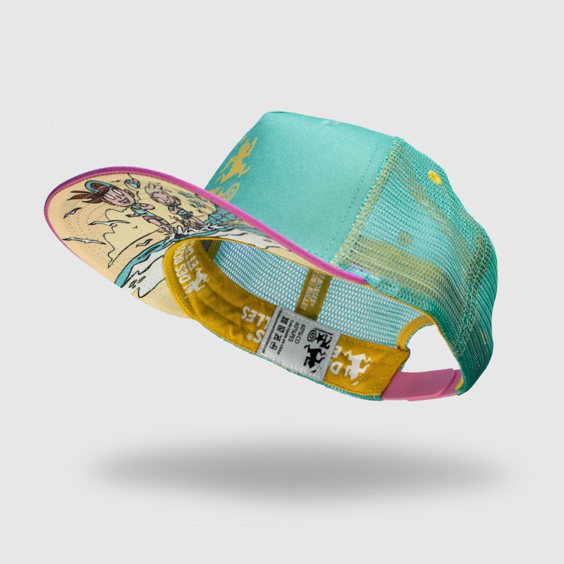Casquette Trucker DBDB Island turquoise rose