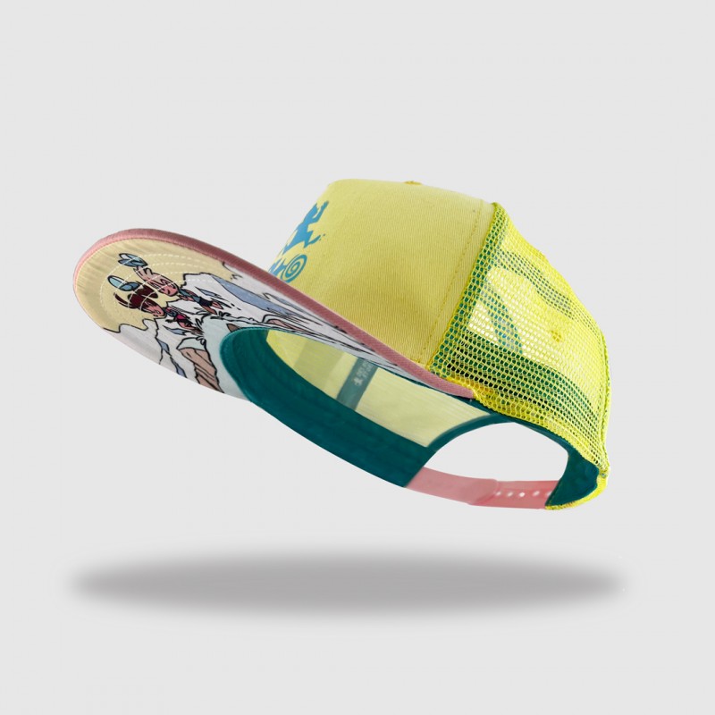 Casquette Trucker DBDB Island Jaune Rose