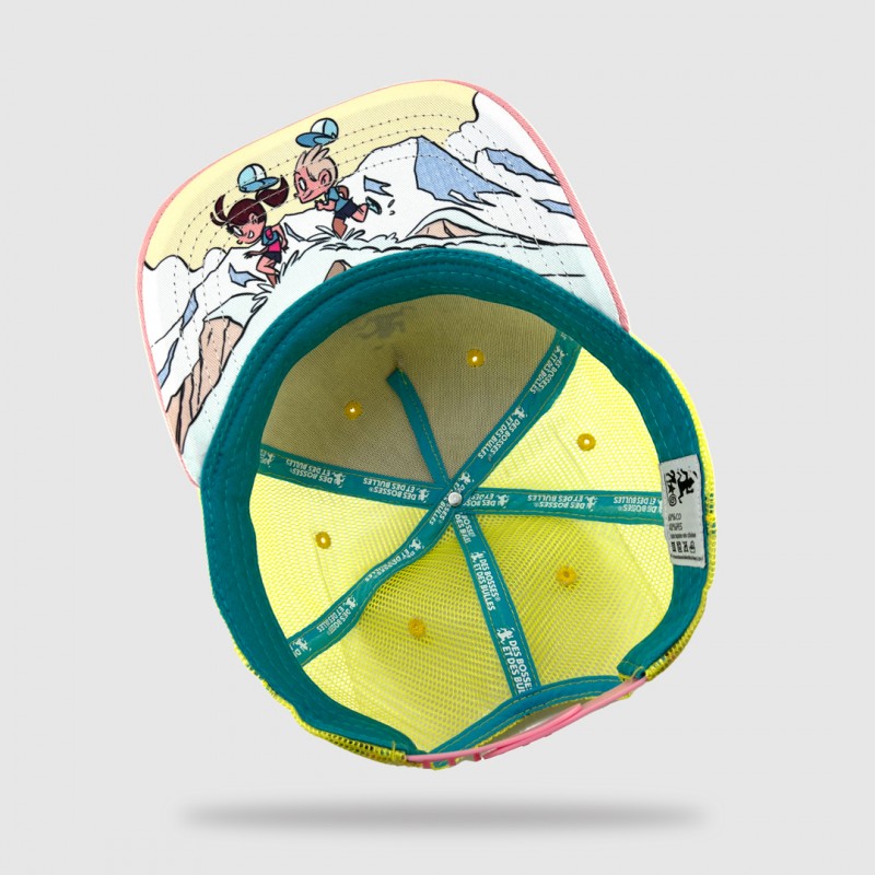 Casquette Trucker DBDB Island Jaune Rose