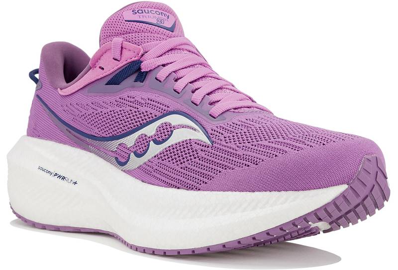 Chaussure de Route Saucony femme Triumph 21 rose - Clubinsport