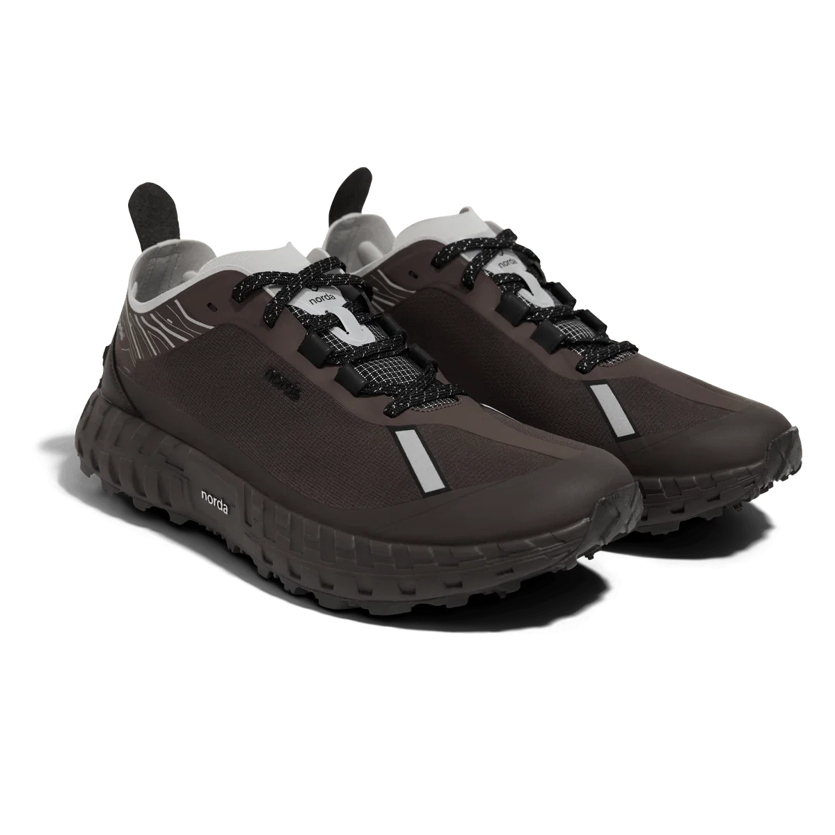Chaussures de Trail homme Norda 001A marron chocolat