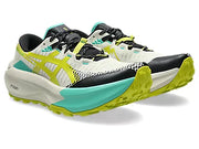 Chaussures de Trail homme Trabuco Max 5 Asics blanc / bleu turquoise