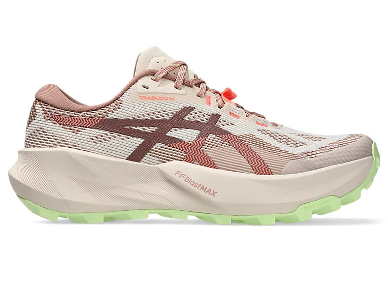 Chaussures de Trail femme Trabuco 14 Asics rose/sable