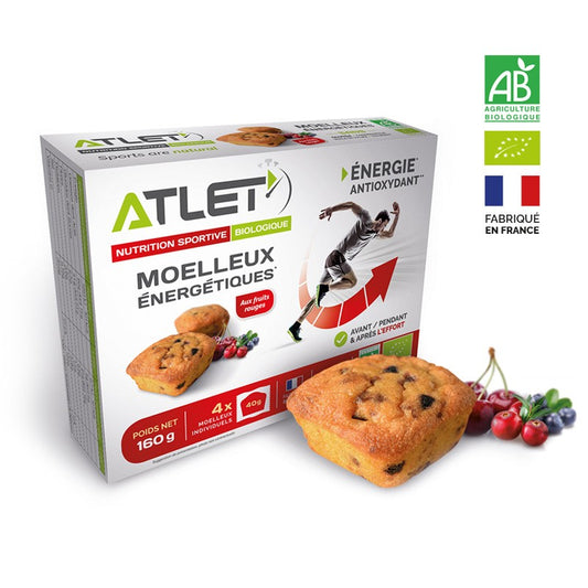 Moelleux energetiques ATLET fruits rouges x 4 - Clubinsport