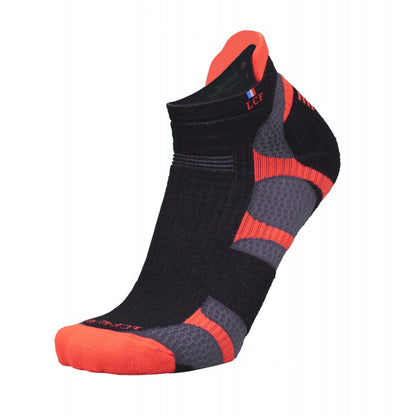 La Chaussette de France Running modele Mercury noir/orange - Clubinsport