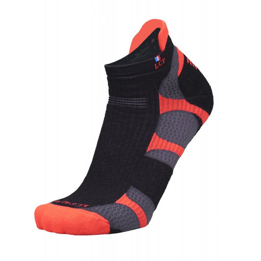 La Chaussette de France Running modele Mercury noir/orange - Clubinsport