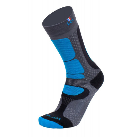 La Chaussette de France Running modele Kailash bleu gris - Clubinsport