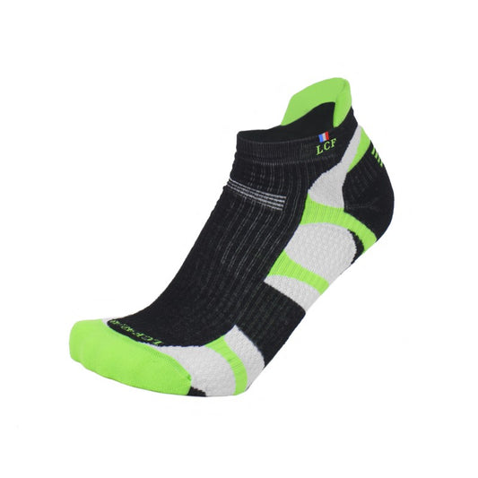 La Chaussette de France Running modele Mercury noir/vert - Clubinsport