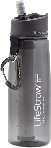 LifeStraw Go2  filtre d’eau bouteille avec paille de filtre intégrée gris - Clubinsport