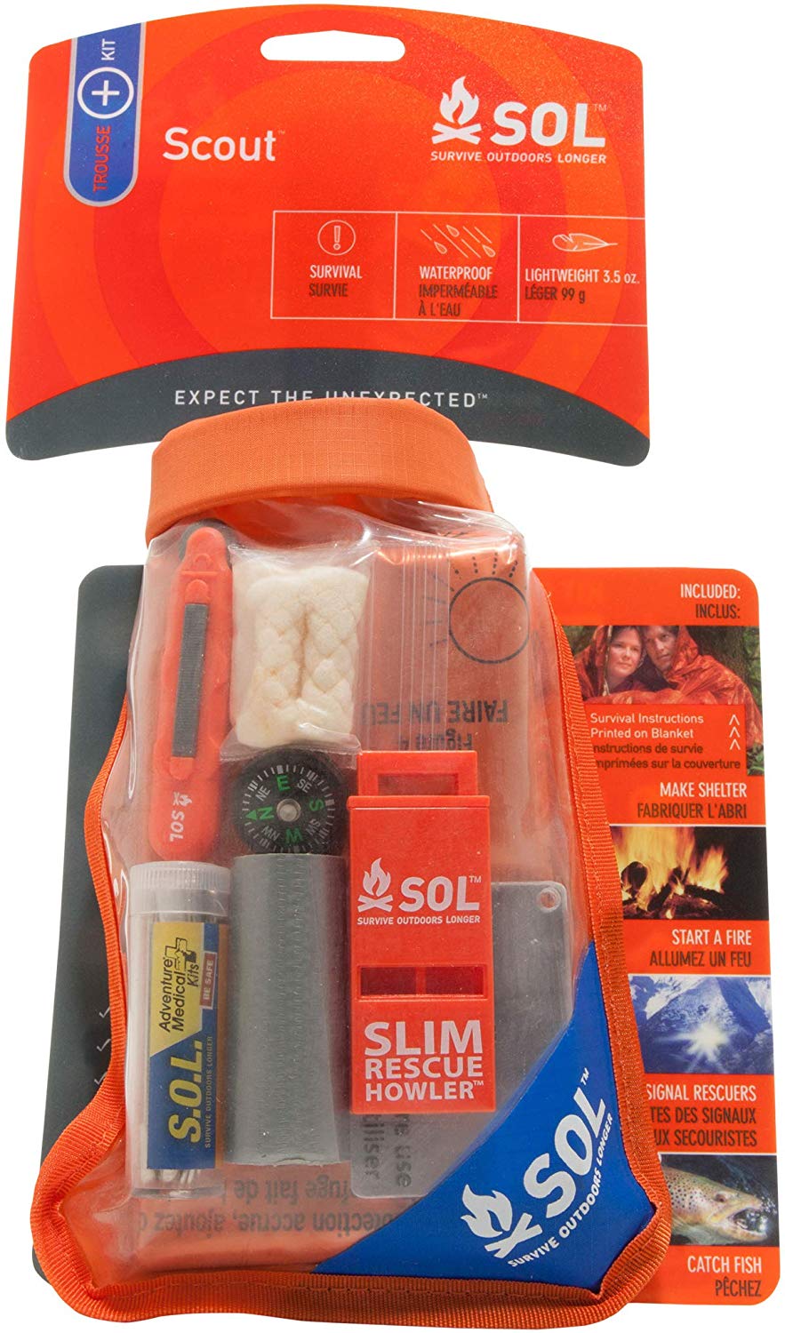 Trousse De Survie Survive Outdoors Longers Scout  SOL - Clubinsport