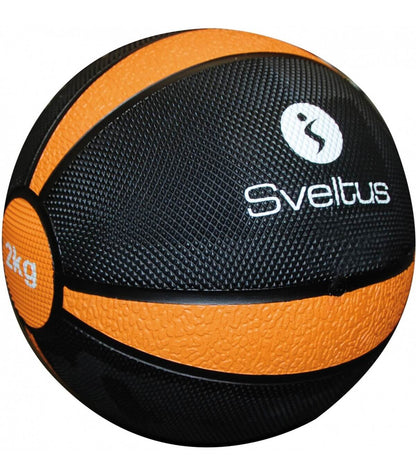 Medecine ball Sveltus noir poids au choix - Clubinsport