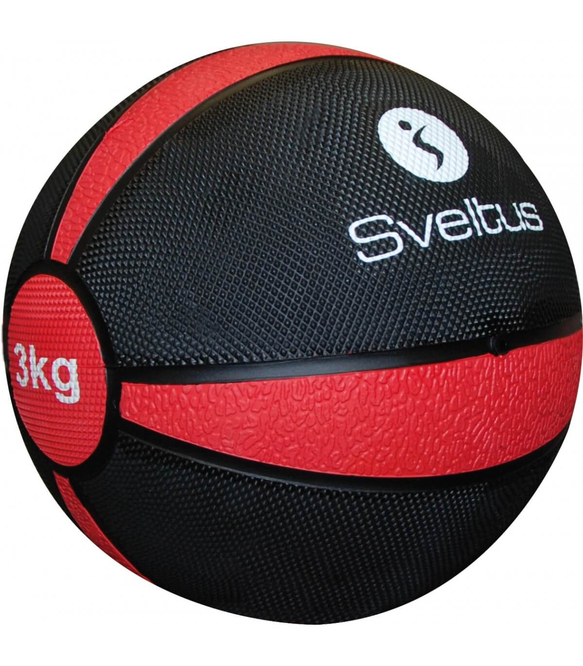 Medecine ball Sveltus noir poids au choix - Clubinsport