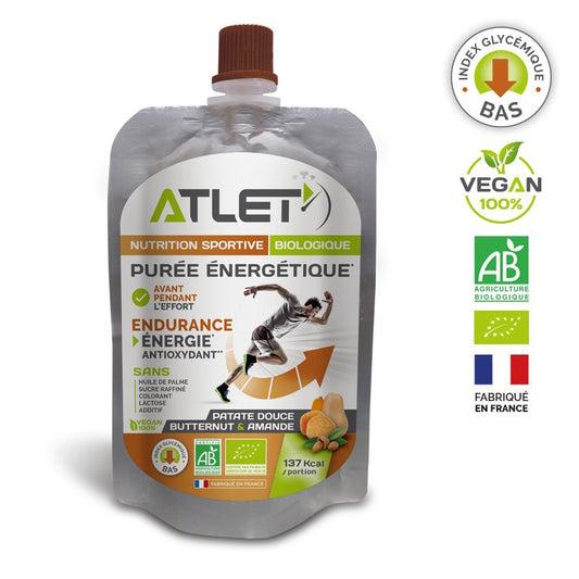 Purée énergétique Atlet patate douce butternut & amande - Clubinsport