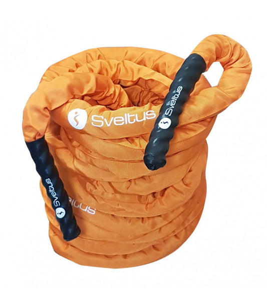 Corde ondulatoire gainée Battle rope premium L15m Ø38 mm - Clubinsport