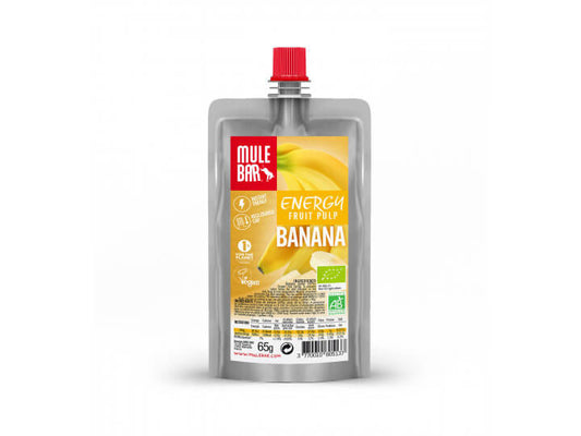 Pulpes de fruits Bio Vegan 65g Mule bar Banane - Clubinsport