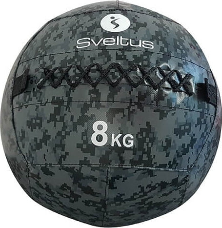 Wallball camo à projeter au sol Sveltus poids au choix noir - Clubinsport
