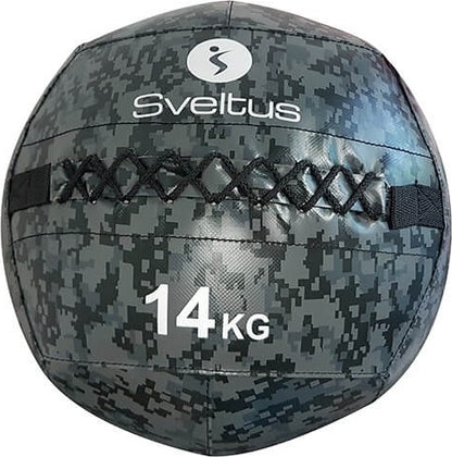 Wallball camo à projeter au sol Sveltus poids au choix noir - Clubinsport