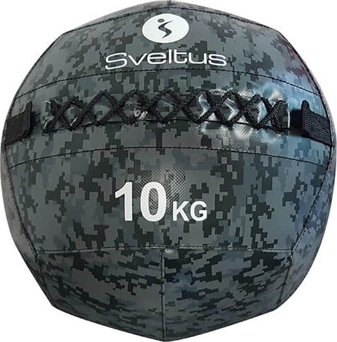 Wallball camo à projeter au sol Sveltus poids au choix noir - Clubinsport