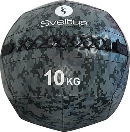 Wallball camo à projeter au sol Sveltus poids au choix noir - Clubinsport