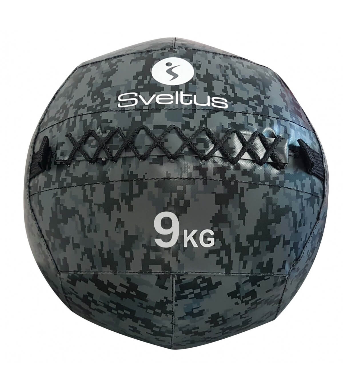 Wallball camo à projeter au sol Sveltus poids au choix noir - Clubinsport