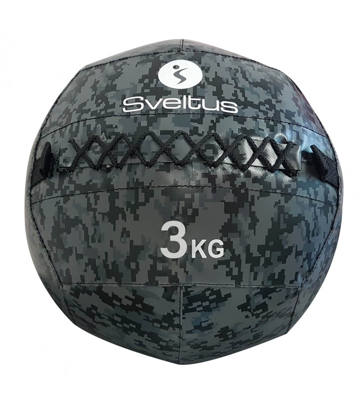Wallball camo à projeter au sol Sveltus poids au choix noir - Clubinsport