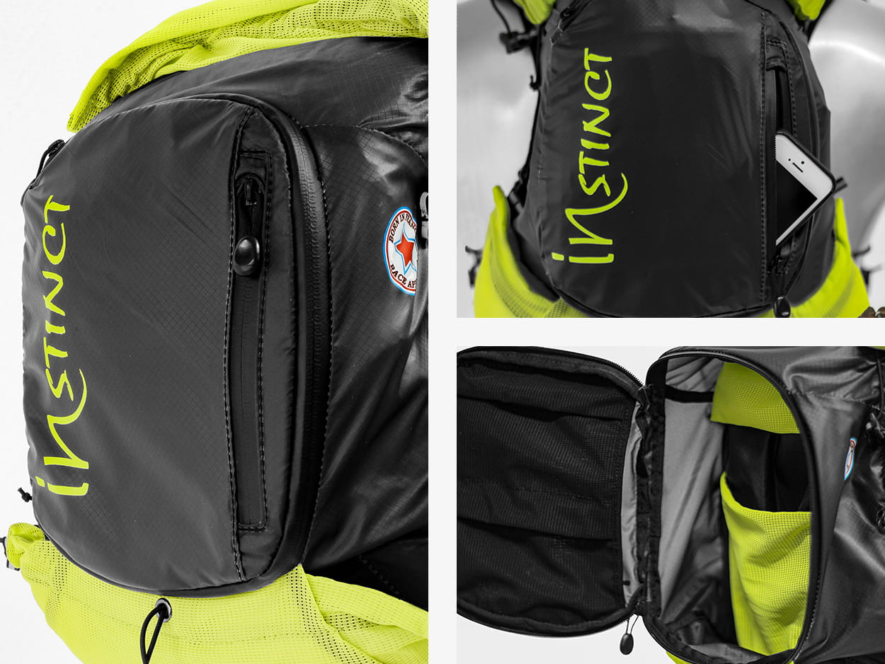Sac de trail Instinct Eklipse 12l  noir sans flasques - Clubinsport
