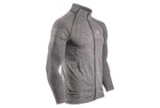 Haut zip Homme Compressport Seamless Gris - Clubinsport