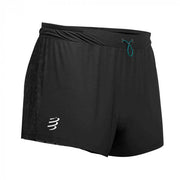 Short homme Compressport Racing split short noir - Clubinsport