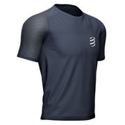 Tee-shirt manches courtes homme Compressport bleu Performance SS - Clubinsport