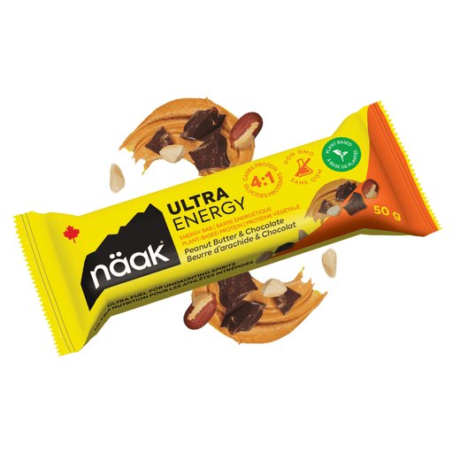 Barre énergétique Naak Beurre d'arachide chocolat ultraenergy - Clubinsport