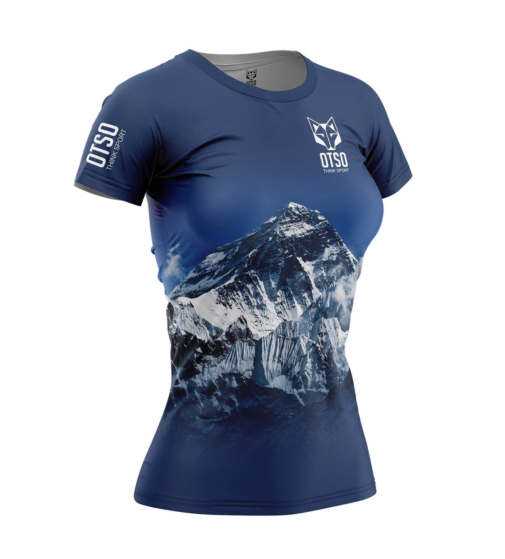 Tee-shirt manches courtes femme Otso Everest bleu - Clubinsport