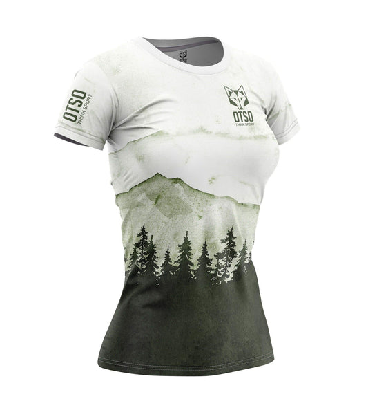Tee-shirt manches courtes femme Otso Forest blanc - Clubinsport
