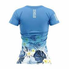 Tee-shirt manches courtes femme Otso Spring bleu - Clubinsport