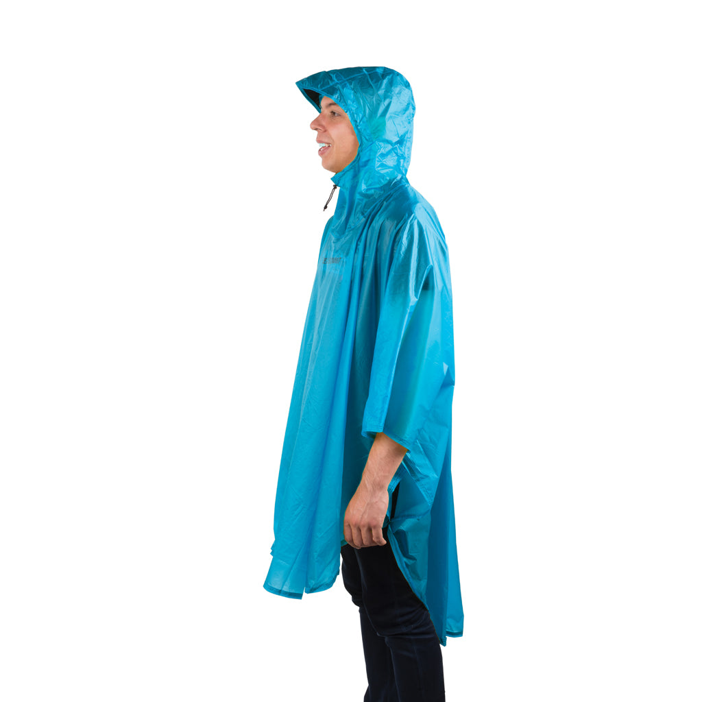 Poncho ultra leger 15D Sea to Summit Lime bleu - Clubinsport